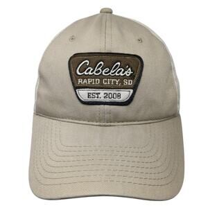 Cabela's Rapid City SD Est. 2008 Slideback Hat Brown One Size Adjustable